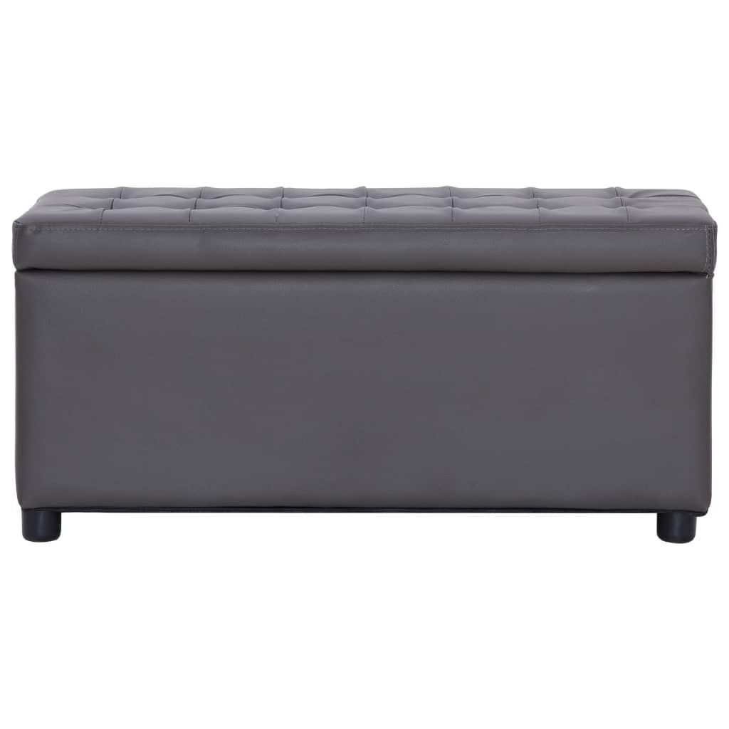 Opberghocker Kunstleer Grijs 87,5 cm - 61% Korting