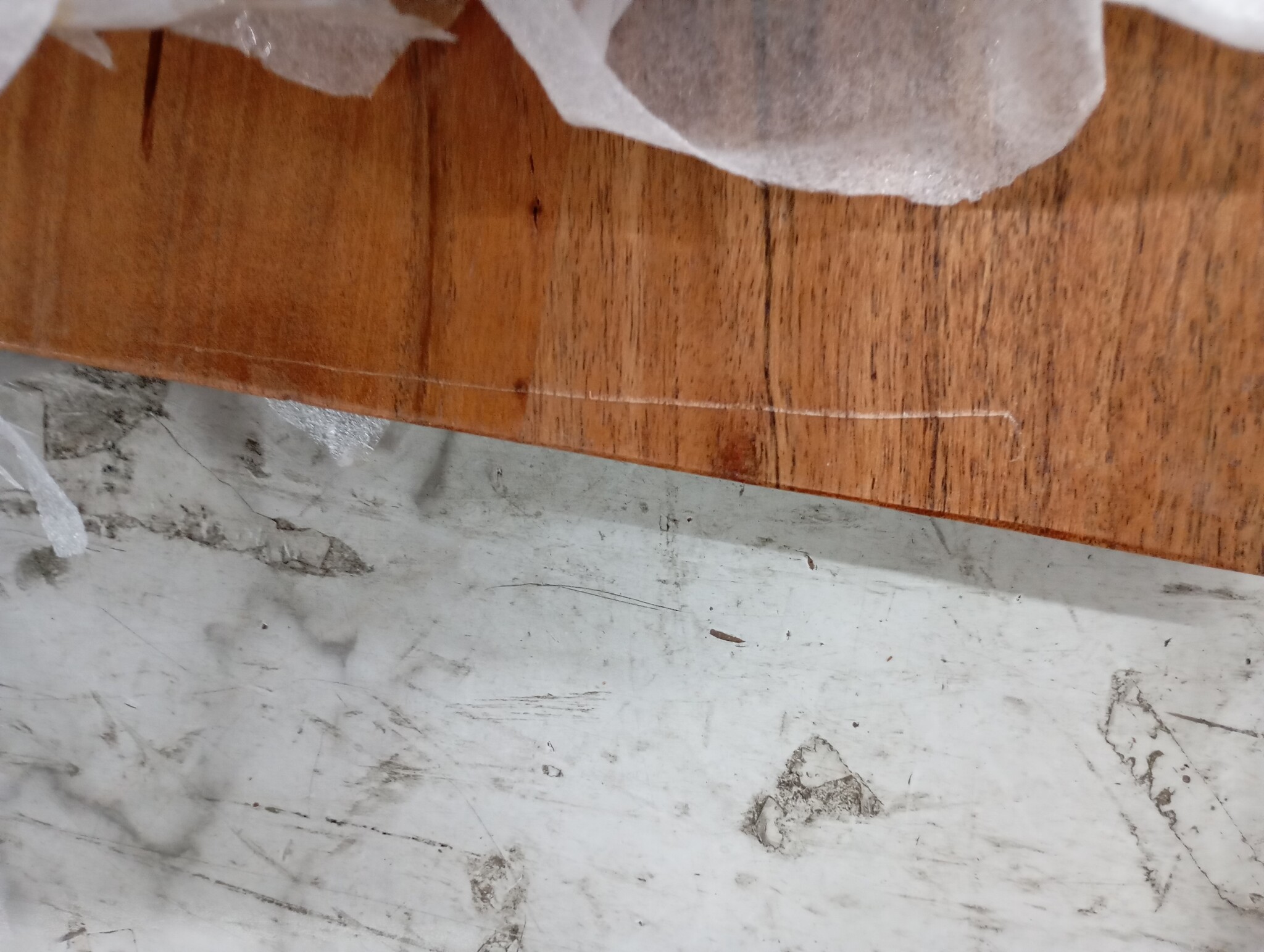 Massief Acaciahout Tafelblad Rechthoekig 110x30cm - 58% Korting!
