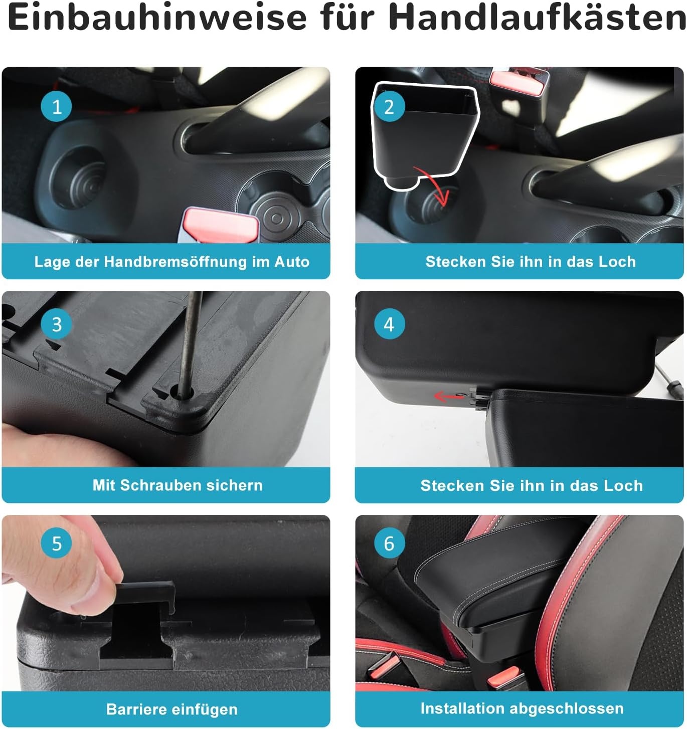 Middenconsole Armleuning Opbergbox Renault Clio 4/Captur - Kunstleer - 34% Korting