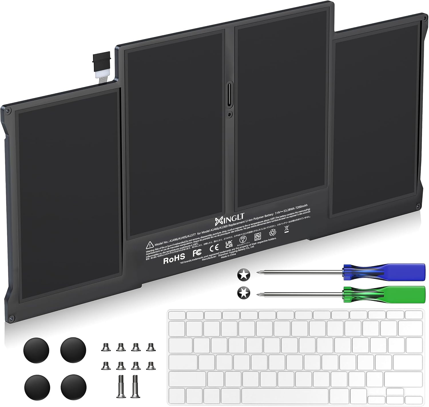 Laptop Accu voor MacBook Air 13 inch (A1466, A1369) 7200mAh - 60% Korting