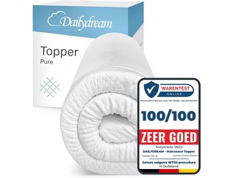 Visco-elastische Matrastopper 90x200cm - Extra Comfort met 29% Korting
