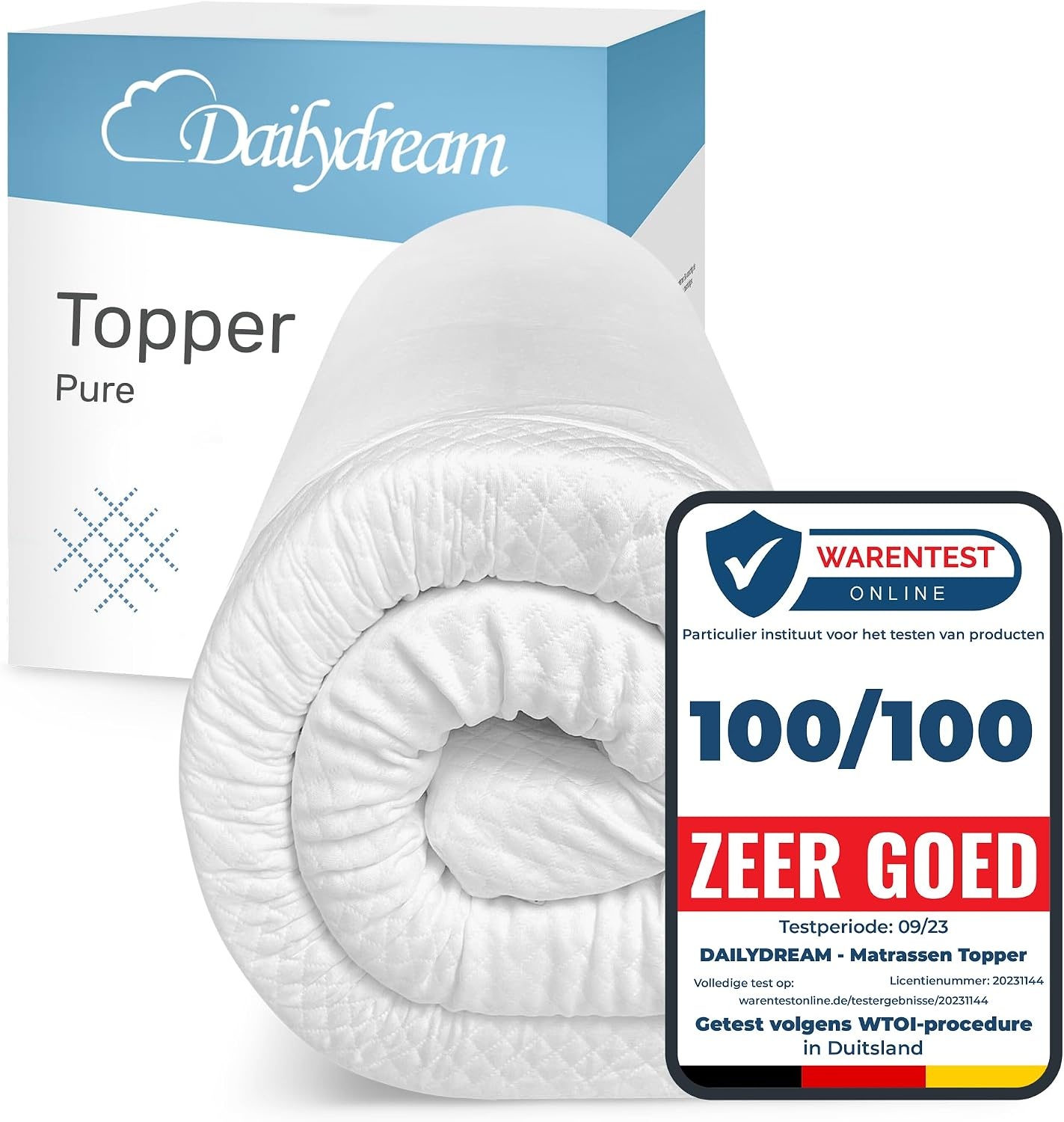Visco-elastische Matrastopper 90x200cm - Extra Comfort met 29% Korting
