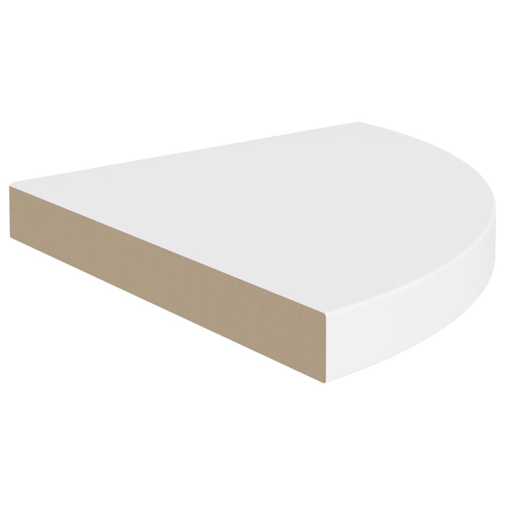 vidaXL Hoekplanken Zwevend 2 stuks 35x35 cm MDF Wit (59% Korting)