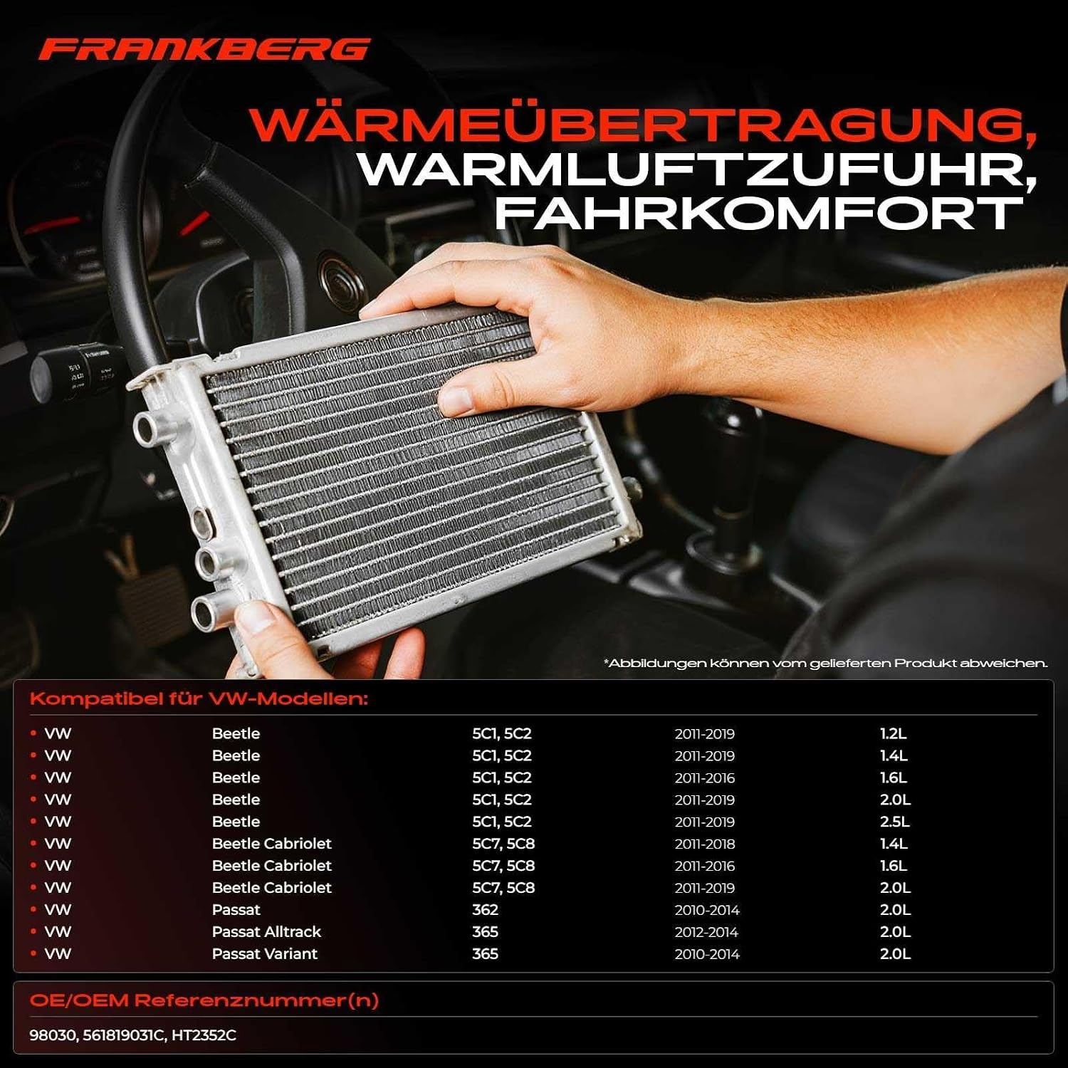 Interieur Verwarming Warmtewisselaar voor VW Beetle & Passat - 60% Korting!