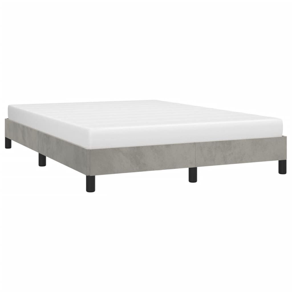 Lichtgrijs Fluweel Bedframe 140x200cm | 34% Korting