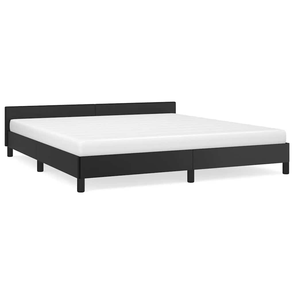 Zwart Bedframe met Hoofdeinde 160x200cm - 35% Korting