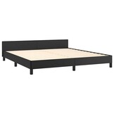 Zwart Bedframe met Hoofdeinde 160x200cm - 35% Korting