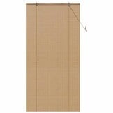 vidaXL Bamboe Rolgordijn Licht Bruin - 68% Korting