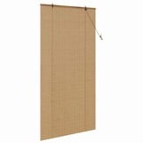 vidaXL Bamboe Rolgordijn Licht Bruin - 68% Korting