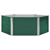 Verhoogd Tuinbed Staal Groen 129x129x46cm - 33% Korting!