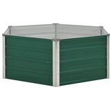 Verhoogd Tuinbed Staal Groen 129x129x46cm - 33% Korting!