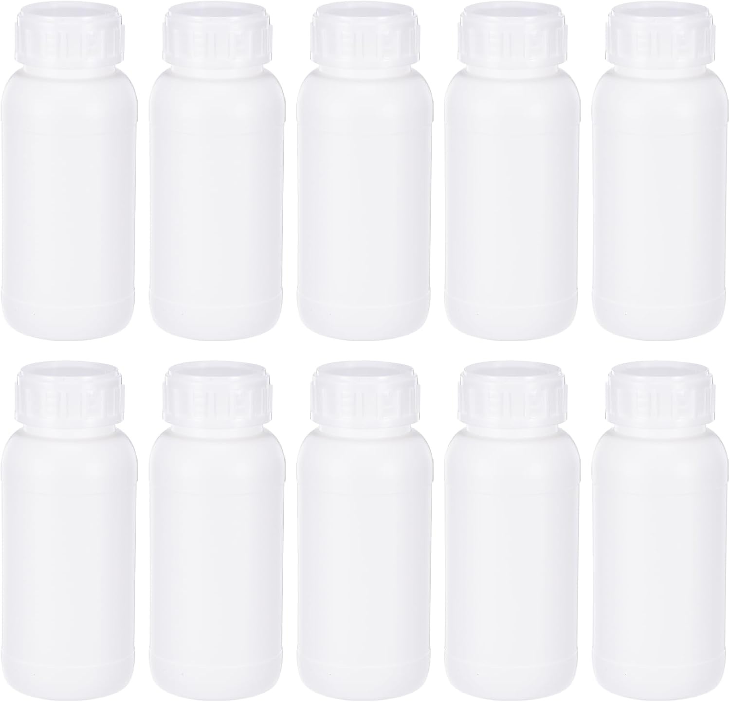 20x 250ml Transparant Witte Reageerflessen met Schroefdop - Laboratorium