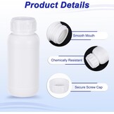 20x 250ml Transparant Witte Reageerflessen met Schroefdop - Laboratorium