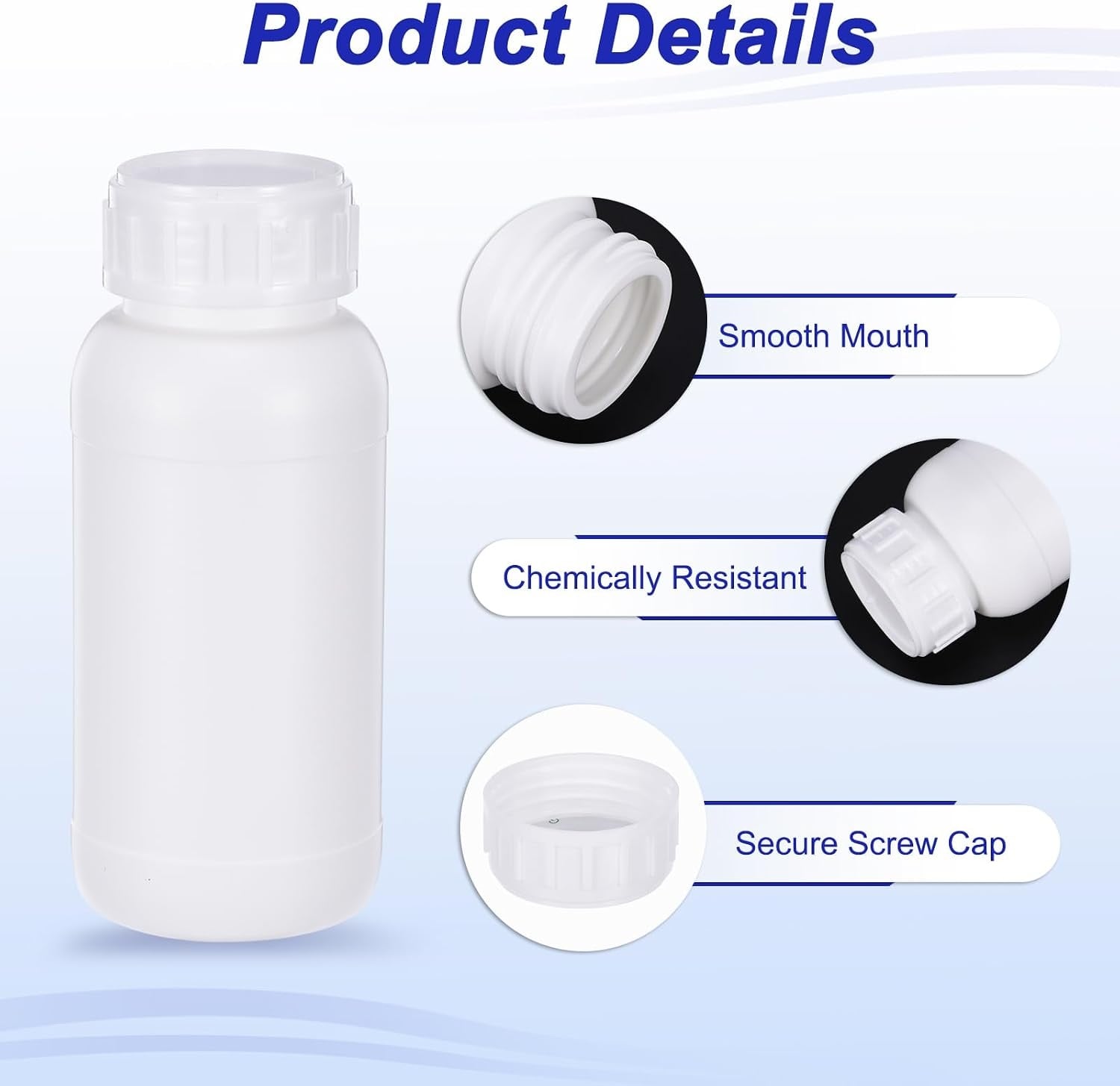 Reagensflessen 20 stuks 250 ml PE met schroefdop - 57% Korting