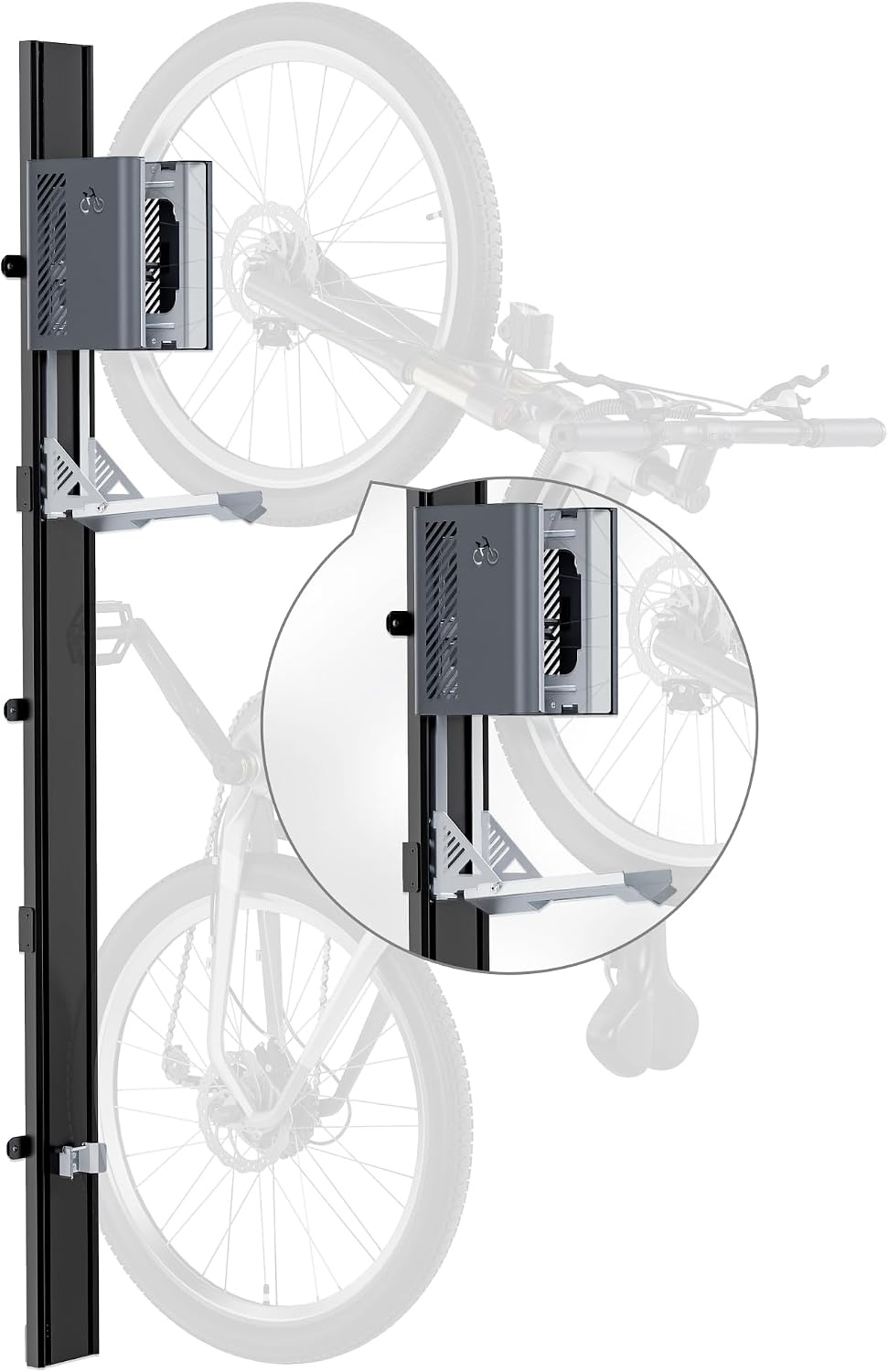 Automatische Fietslift Wandhouder Grijze Muurbeugel (max 32kg) - 35% Korting
