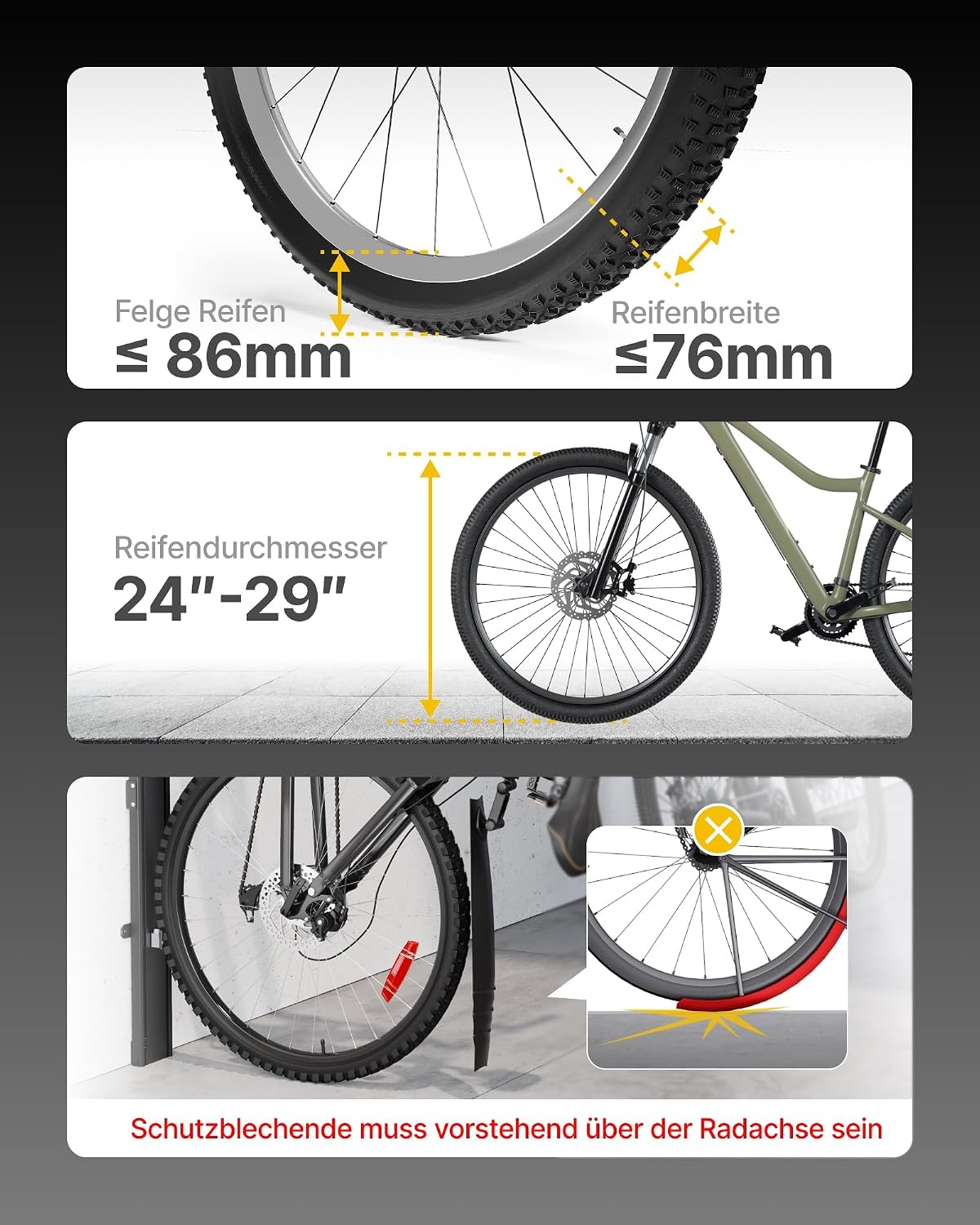 Automatische Fietslift Wandhouder Grijze Muurbeugel (max 32kg) - 35% Korting