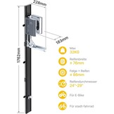 Automatische Fietslift Wandhouder Grijze Muurbeugel (max 32kg) - 35% Korting