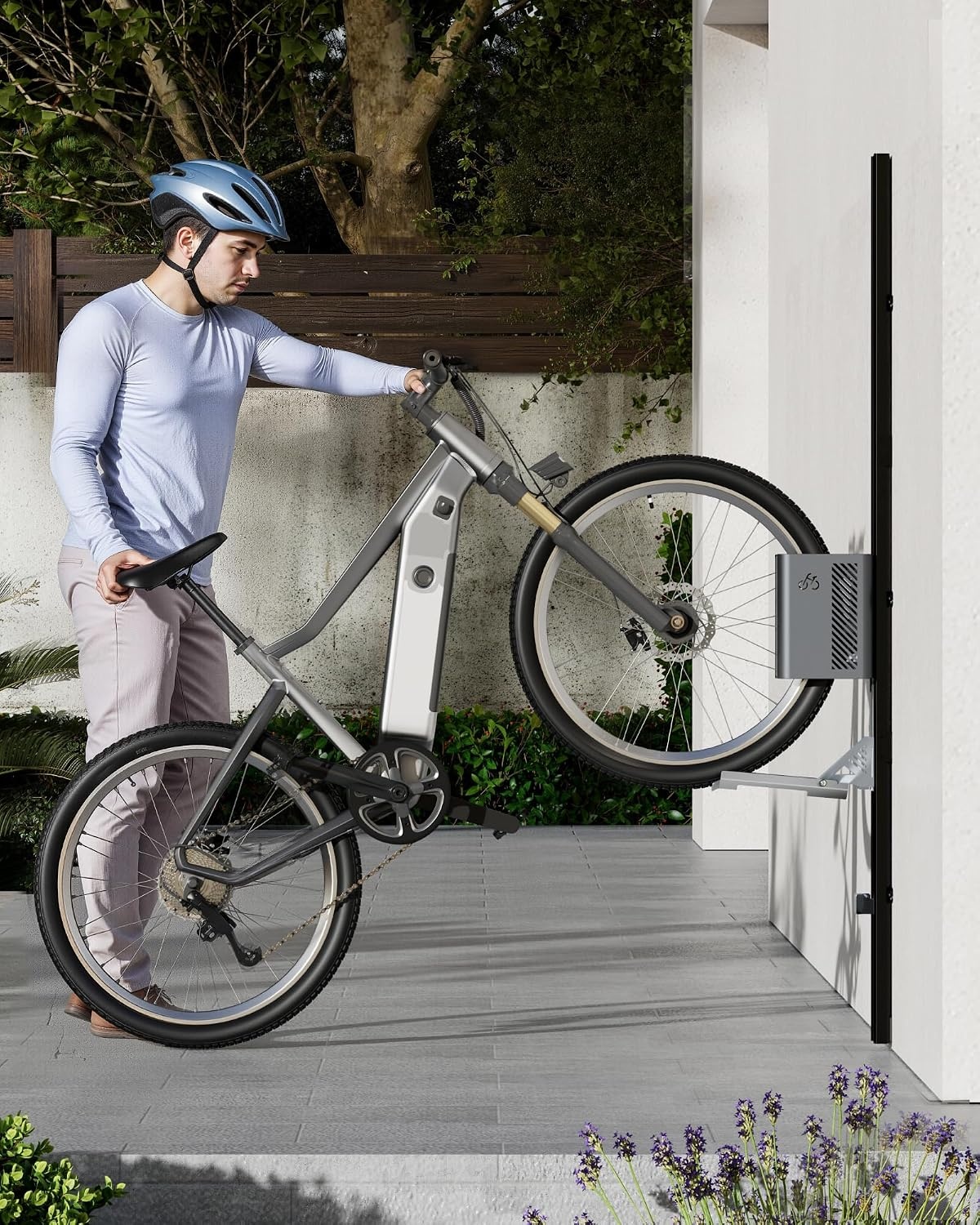 Automatische Fietslift Wandhouder Grijze Muurbeugel (max 32kg) - 35% Korting