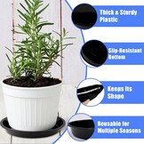 Plantenschotel Zwart Rond 30cm 16 Stuks - 55% Korting