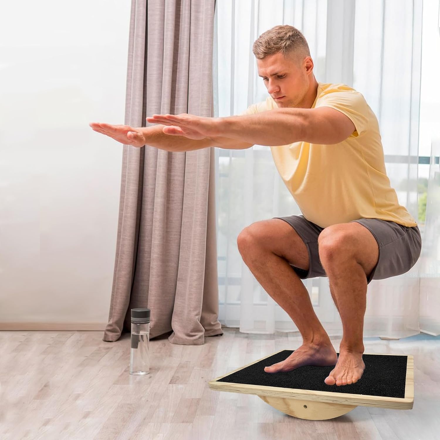 Houten Balance Board - 33% Korting - Goede Staat