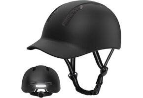 Fietshelm Unisex Verstelbaar Zwart Maat M (54-58cm) - 59% Korting
