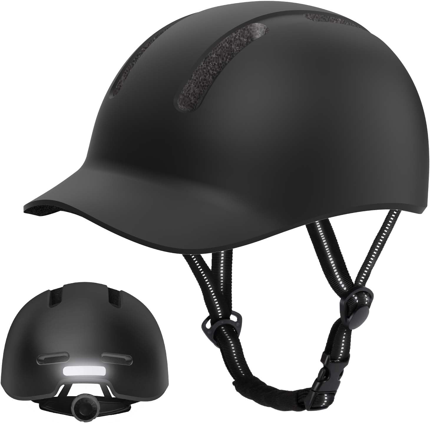 Fietshelm Unisex Verstelbaar Zwart Maat M (54-58cm) - 59% Korting