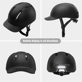 Fietshelm Unisex Verstelbaar Zwart Maat M (54-58cm) - 59% Korting