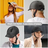 Fietshelm Unisex Verstelbaar Zwart Maat M (54-58cm) - 59% Korting