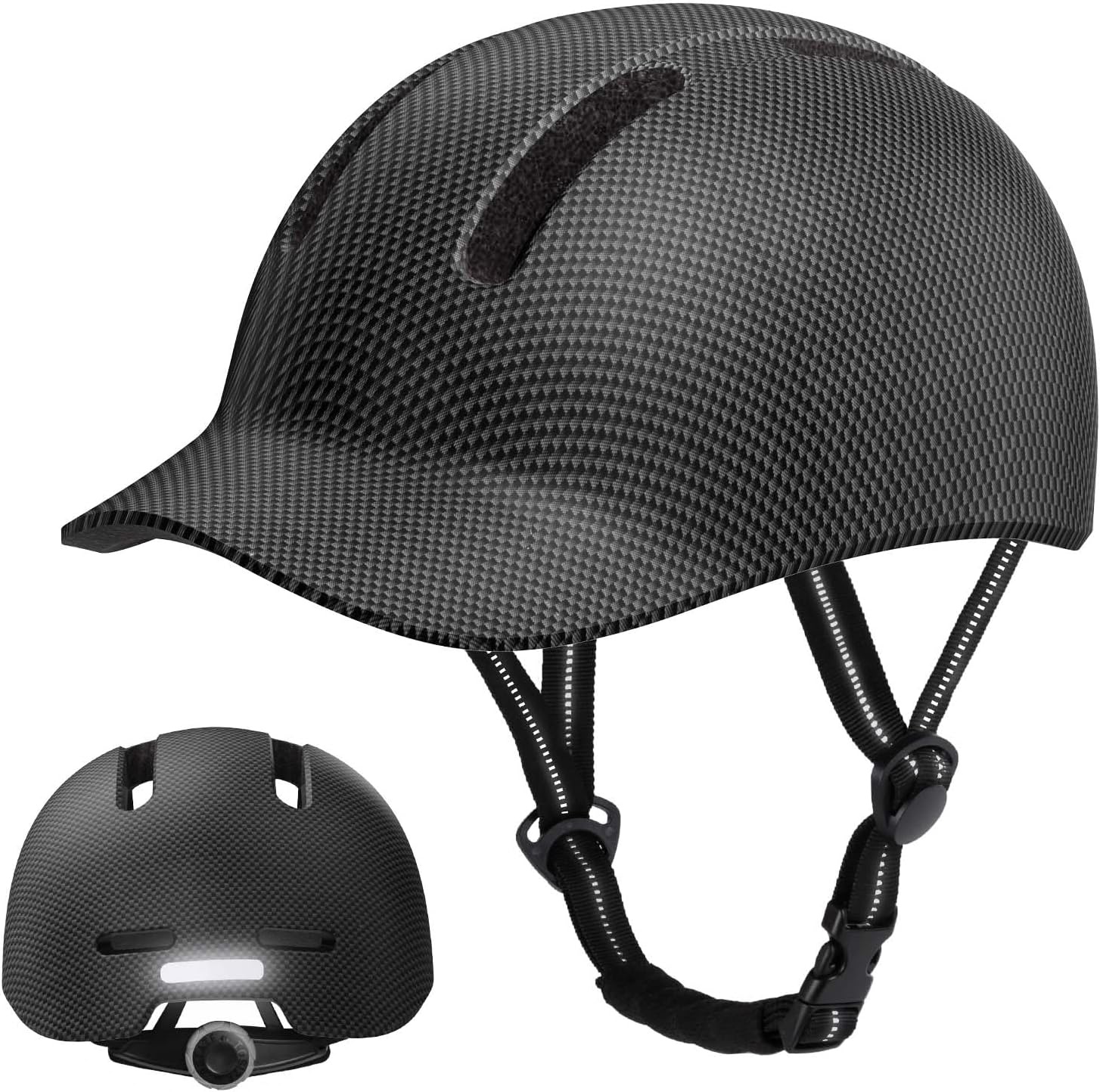 Fietshelm Unisex Verstelbaar Zwart Maat M (54-58cm) - 59% Korting