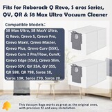 12 Stuks Stofzuigerzakken 3L voor Roborock Q Revo Series - 53% Korting!