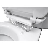 Toiletzitting Gala Diana Wit - Eco-polymeer, Verstelbaar Scharnier - 59% Korting