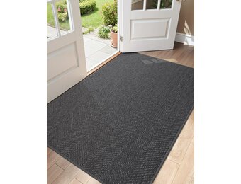 Antislip Deurmat Donkergrijs 122x183 cm - Wasbaar (29% Korting!)