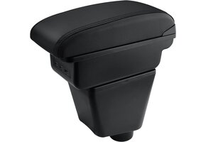 Armsteun Middenconsole Clio 4/Captur met USB - Kunstleer (Zwarte Lijn)