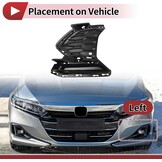 Mistlampgrill Afdekking Chevy Equinox RS 21-23 Linksvoor Zwart ABS (-45%)