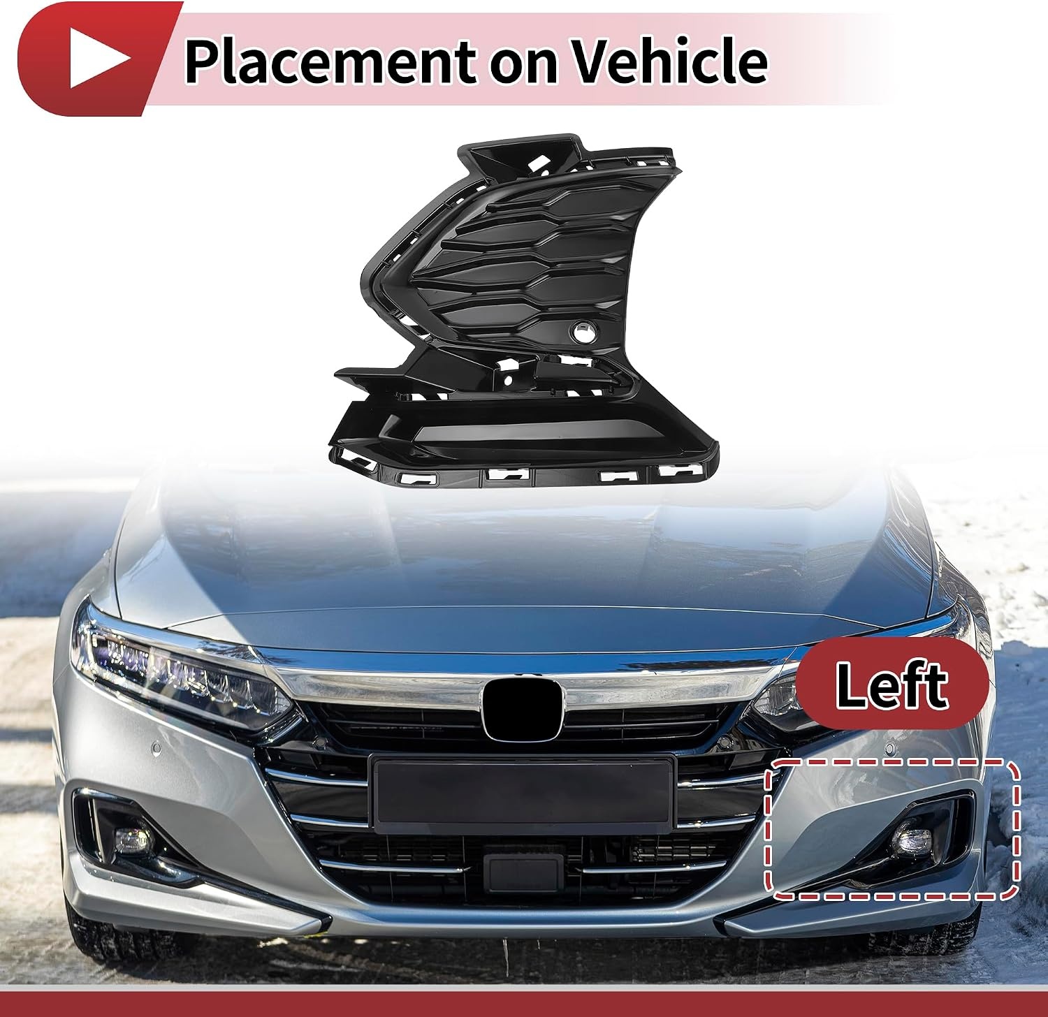 Mistlampgrill Afdekking Chevy Equinox RS 2021-2023 Links: 59% Korting!
