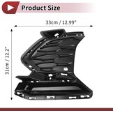 Mistlampgrill Afdekking Chevy Equinox RS 21-23 Linksvoor Zwart ABS (-45%)