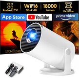 AKIYO O2 Mini Beamer met Android 11, WiFi 6 & 1080P - 34% Korting