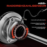 2x ABS Sensor Vooras - 45% Korting