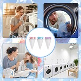 Dierenhaarverwijderaar, 3-delige set filterzakken, herbruikbaar, voor wasmachine, verwijdert dierenharen en pluisjes, inclusief haarvanger, wasmachine