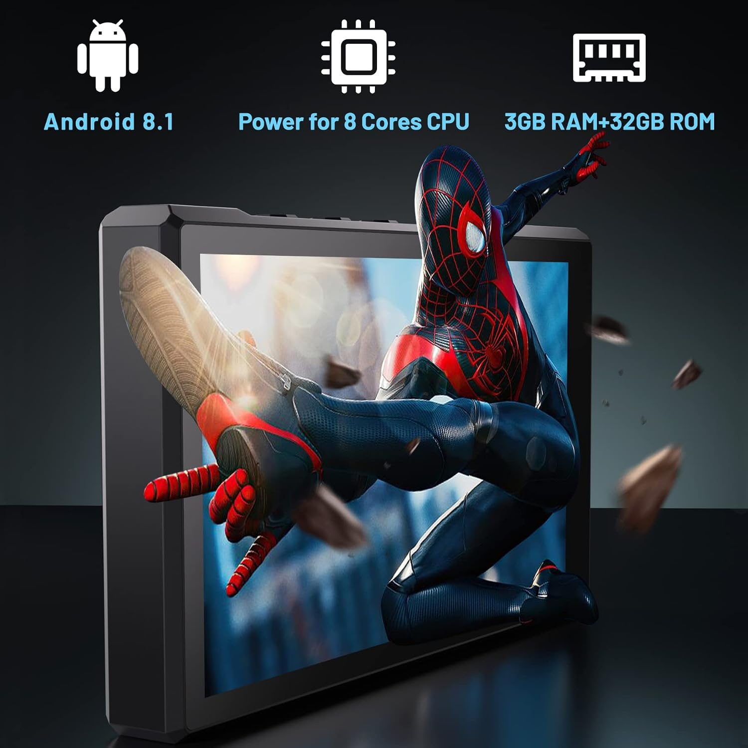 3 + 96 GB MP3-Speler met Bluetooth, Ondersteunt APK Gedownload, 5000 mAh Batterij Vooraf Geïnstalleerd Spotify, Audible en 5,0 inch 720,1280 IPS, MTK8 Core, CNC Aluminium Behuizing tot 1TB