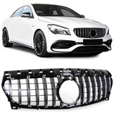 Sportgrille Mercedes CLA C117 W117 (2016-2019) - Glans Zwart/Chroom - 46% Korting
