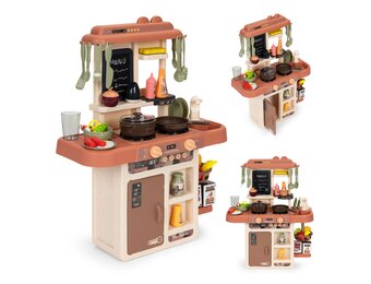 Kinderkeuken - 63x31,5x45,5cm - 42 accessoires - met stoom