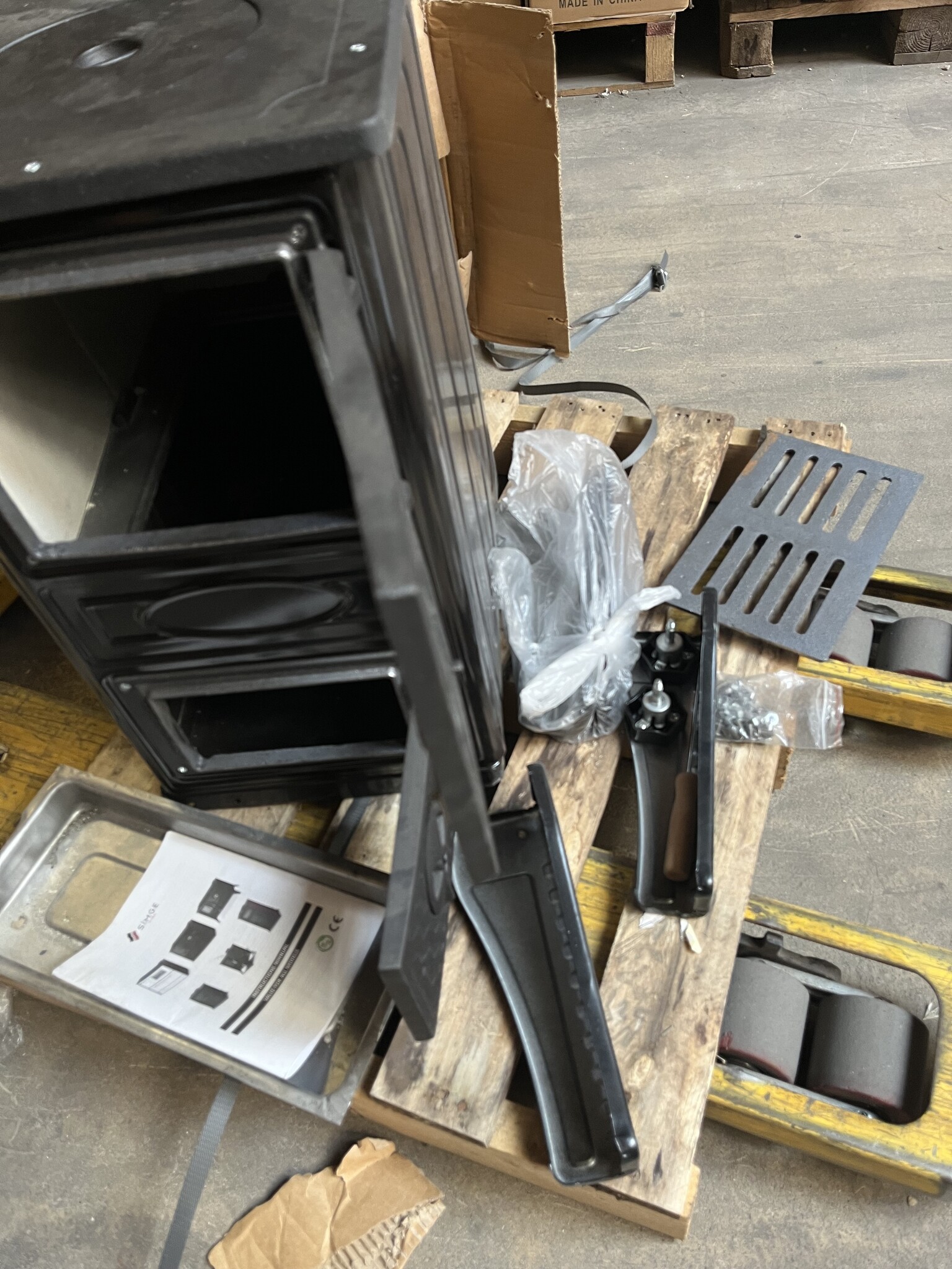 Houtkachel met kookplaat 9.23kW Gietijzer - 60% Korting