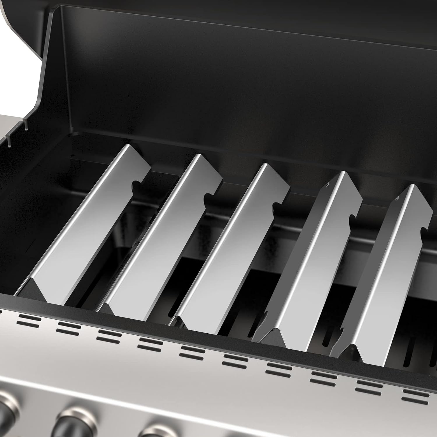 Onlyfire RVS Flavorizer Bars voor Genesis II 300 serie barbecues(bedieningspaneel aan de voorkant), Reserveonderdelen voor Weber 66032, set van 5