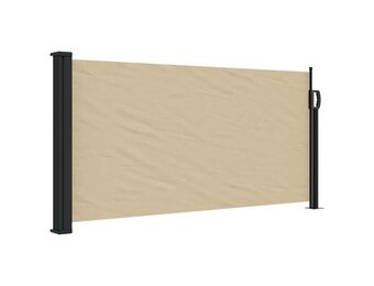 vidaXL Windscherm uittrekbaar 100x300 cm beige