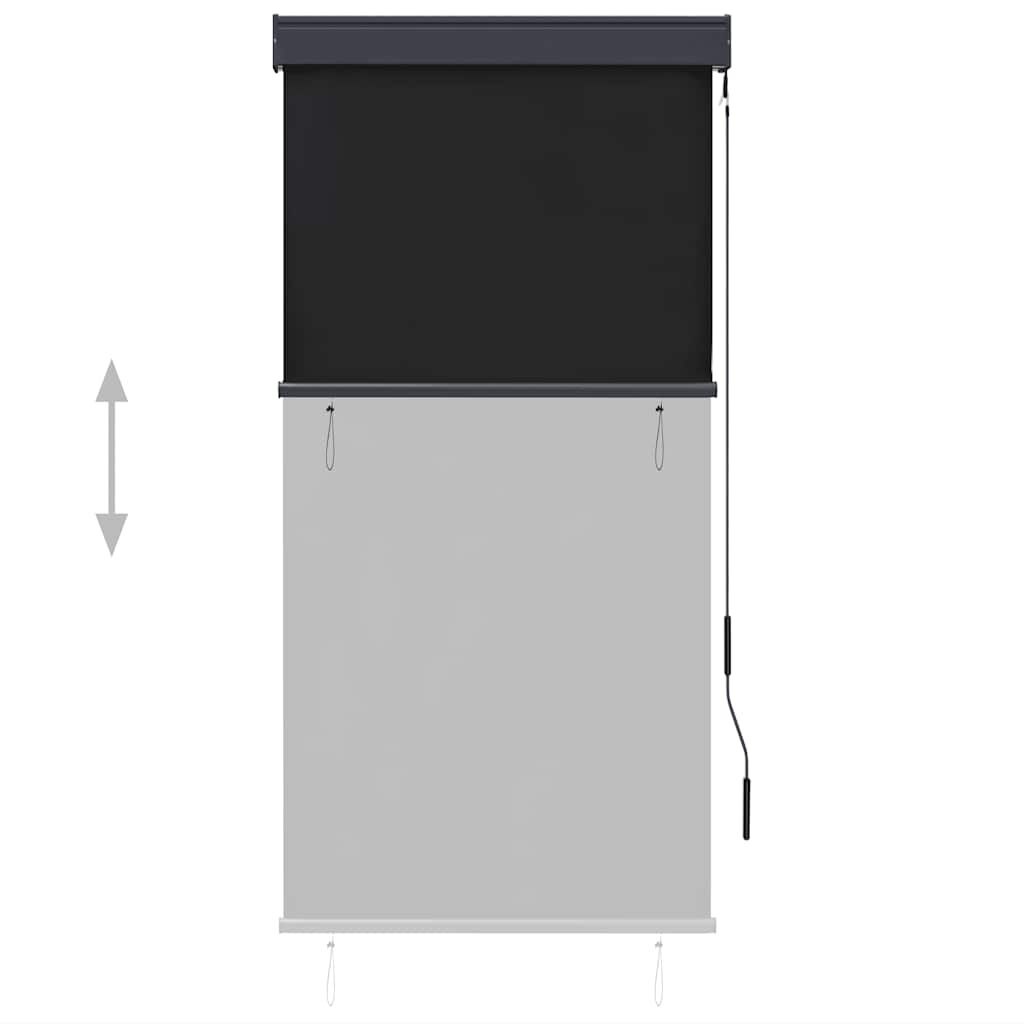 vidaXL Buiten Rolgordijn 80x250 cm Antraciet - 60% Korting