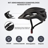 Kask rowerowy ze zdejmowanym wizjerem, dla kobiet i mężczyzn, lekki kask do rowerów górskich i miejskich