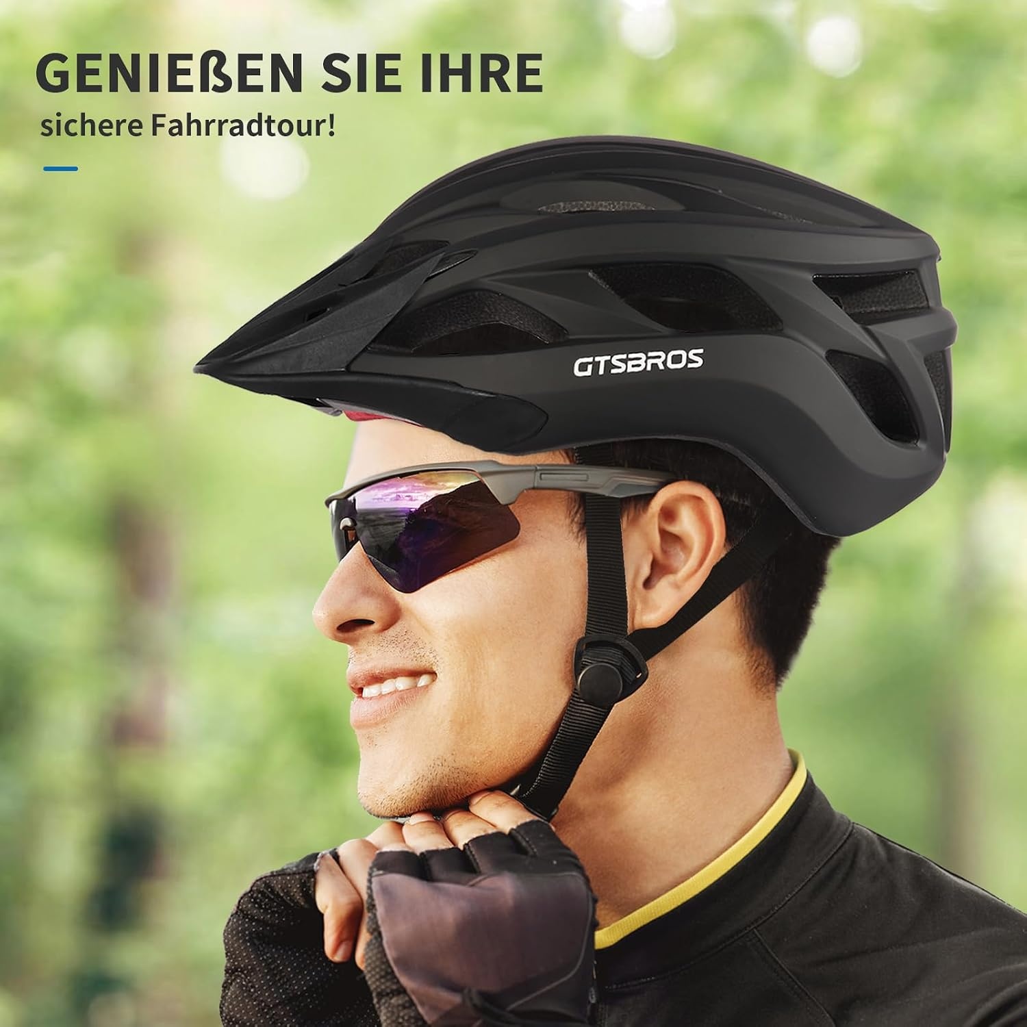 Kask rowerowy ze zdejmowanym wizjerem, dla kobiet i mężczyzn, lekki kask do rowerów górskich i miejskich