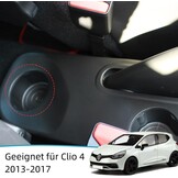 MARCHFA Mittelkonsole Armlehne für Clio 4 2013-2017 Captur ohne USB-Ports Kunstleder Mittelkonsole Aufbewahrungsbox (Weiße Linie)