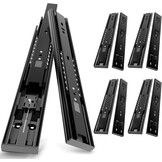 AOLISHENG 5 paar volledige verlenging lade lopers 400mm, kogellager kant zet lade glijbanen zware 45 kg laadvermogen